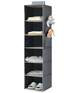 Simple Houseware Hanging Closet Organizers 24 Section Shoe Shelves, Black