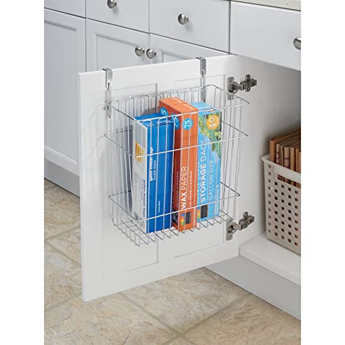 Over The Door Metallic Cabinet Hanging kitchen Storage Basket