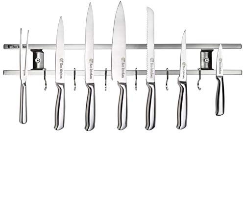 Magnetic Knife Holder Wall Mount Black Knife Rack For Plastic Block Magnet  Knife Holder Kitchen Utensil Organizer